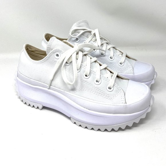 Converse Shoes - Converse Women's Size RUN STAR HIKE OX White Canvas Platform Low Sneaker 571869C